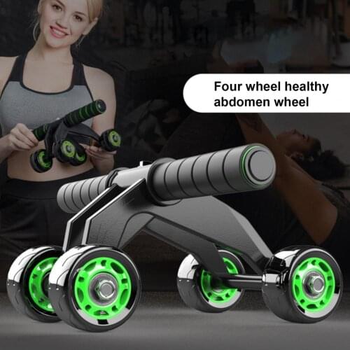 Four-Wheels Abdominal Wheel Ab Rollers For Home Exercise Gym Equipment Waist Workout Fitness Roller EF0016