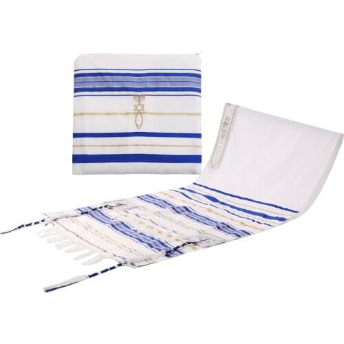 Tallit Prayer Shawl Israel Polyester Talit Tallis Israeli Praying Scarfs Priez Wraps Prayer Shawl Talis