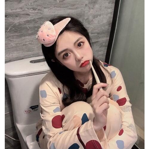 Fixed bangs hairpin Japanese and Korean style cute girls dinosaur fruit bangs hairpin face wash hairpin