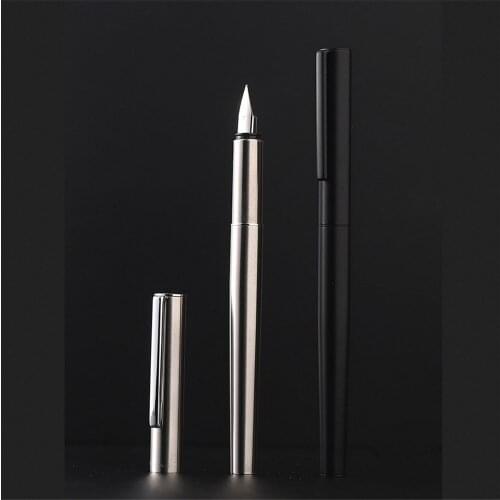 Jinhao 35 Black Silver Colors Business Office Fountain Pen Student School Stationery Supplies Ink Calligraphy pen