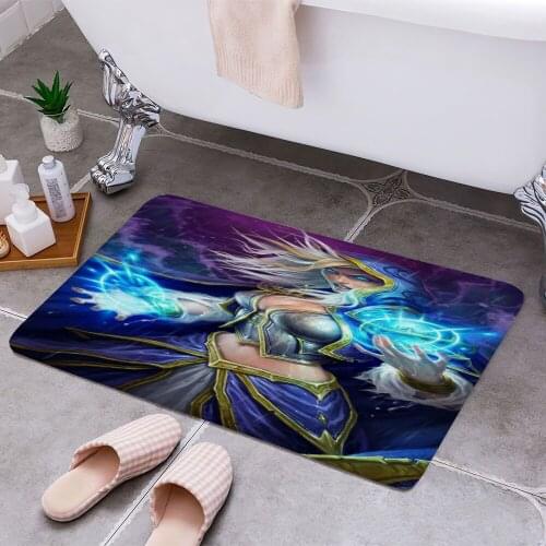 Jaina Proudmoore 3D Print Doormats Rectangle Non-Slip DoorMat Bedroom Kitchen Entrance Print Door rugs Dropshipping