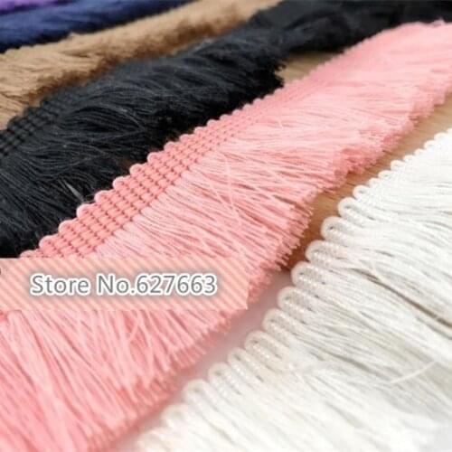 5Yard 2.5CM width Lace Fringe Trim Tassel Fringe Trimming For Diy Latin Dress Stage Clothes Accessories Lace Ribbon