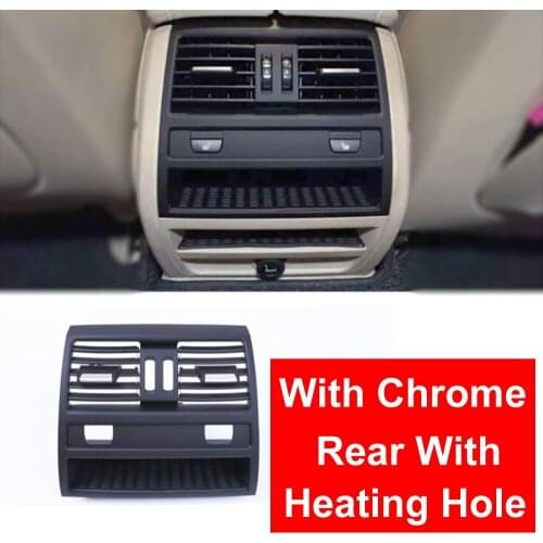 LHD Left Hand Drive Car ABS Rear Heating Air Conditioning Wind Vent Grill Row Outlet Panel Chrome Plate For BMW 5 Series F10 F18