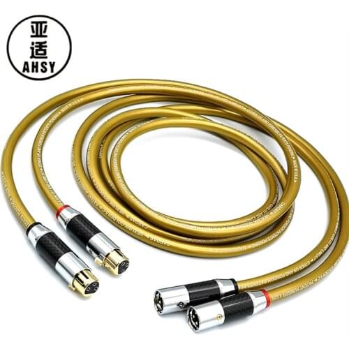 AYSH Cardas 5C Copper HIFI XLR Cable Pure OCC HIFI Dual XLR Male to Female Interconnect Cable