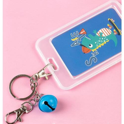 Women Men Fashion Cute Avocado Cat Card Cover Bags Cartoon Credit Card ID Holders Students Kids Bus Card Cover With Keyring