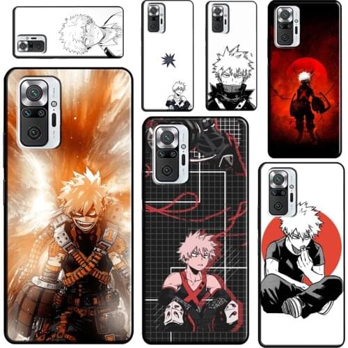 Bakugo Boku no My Hero Academia For Xiaomi Redmi Note 9S 8T Note 7 8 9 10 Pro Soft Case For Redmi 9T 9A 9C K40 Pro Cover