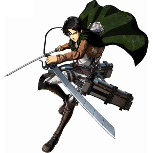 Cartoon Attack on Titan Car Stickers Laptop Fine Decal Waterproof Personality Decals Suitable for SUV RV Sun Protection Anti-UV