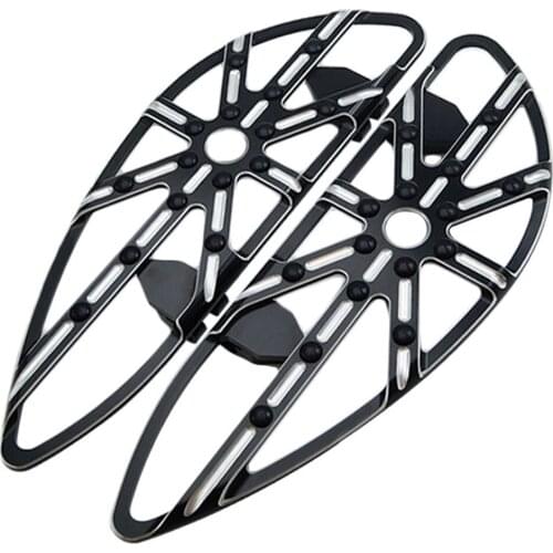 Motorcycles Floorboard Stretched Special Front Driver Black Pedal for Harley Touring Softail Road King Glide Dyna