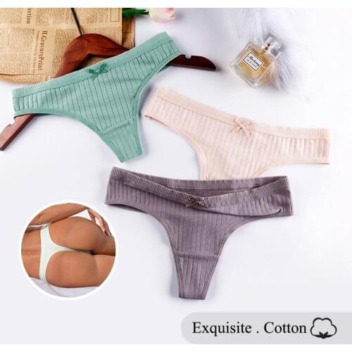 New Sexy Underwear Women Seamless String Thong For Ladies Cotton Panties Panty G String Tanga Plus Size Underpants