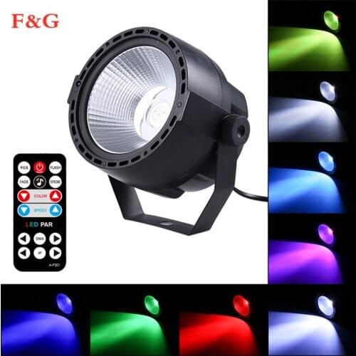 2020 NIEUWE Collectie Plastic Par Lichten 30W RGBW 4IN1 Hoge Helderheid COB Par Cans DMX 8 Kanaals Goede Voor DJ Disco Mini Conc