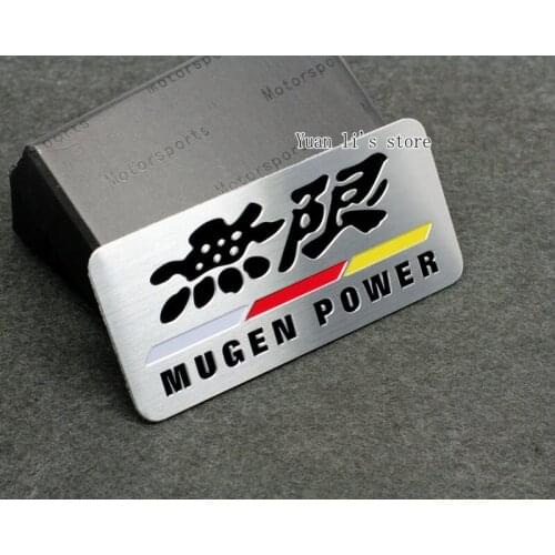 Wholesale 10 Pcs ALUMINUM ALLOY METAL MUGEN POWER CAR BODY EMBLEMS BADGE STICKER DECORATION 90*42mm Car Styling