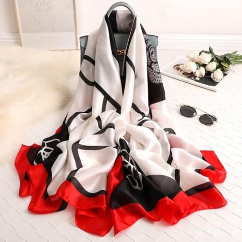 2020 New style Luxury brand Autumn and winter women Fashion large Print Sunscreen silk scarf lady Popular headcloth beach shawl
