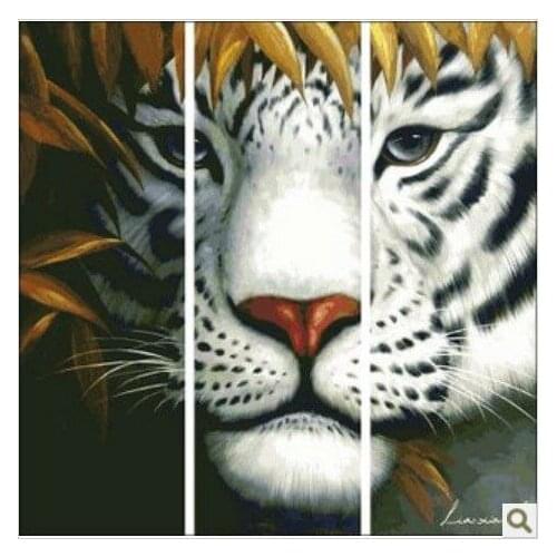 Embroidery Package First Class Cross Stitch Kits Tiger 3 Pieces Best Choice Factory Direct Sell