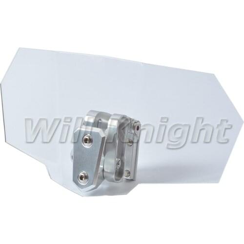 Adjustable Clip On Windscreen Extension Spoiler Wind Deflector for Touring Electra Glide Tint Street Glide Tri-Glide