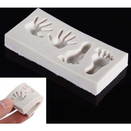 Mayitr 1pcs Silicone Chocolate Mould Mini Feet hand Shaped Candy Mold Bakeware Cake Mold Fondant Cake Decoration