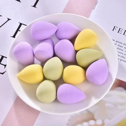 10 Pcs Wet and Dry Mini Makeup Sponge Water Drop Shape Makeup Soft Foundation Puff Concealer Flawless Cosmetic Tool Random Color