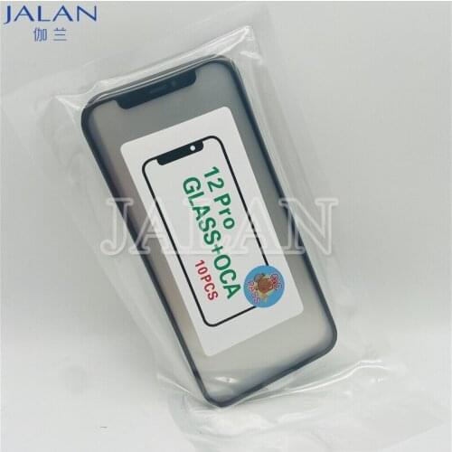 2020 New 5pcs/bag Glass With OCA Film For IP 12 12Pro Pro Max 12mini Display Screen Outer Glass OCA Film Replacement Repair
