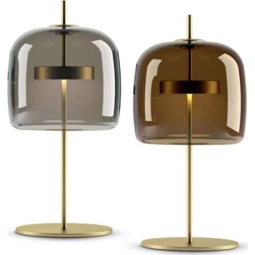 Modern light luxury glass table lamp simple creative personality bedroom living room decoration bedside lamp