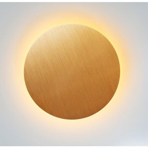 12W LED Indoor Round Wall Lamp Simple Personalized Room Decoration Bedroom Living Room Kitchen Aisle High Quality Acrylic LP27