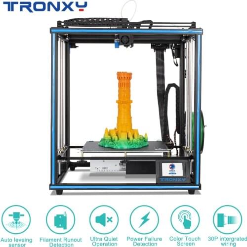 Tronxy 2021 X5SA 24V Full metal CoreXY Design High-precision printing 3D Printer Kits DIY with Size 330mm*330mm*400mm 3d drucker