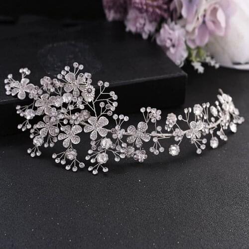 ZMHP273 Luxury Wedding Dress for Wedding Party Hair Jewelry Crown Floral headpieces Bridal Tiara Headbands for hair woman