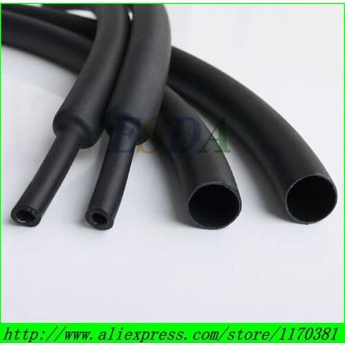 5Meters/ Roll 7.9mm 3:1 ratio Flexible Adhesive Lined Polyolefin Heat Shrink Dual wall Tubes