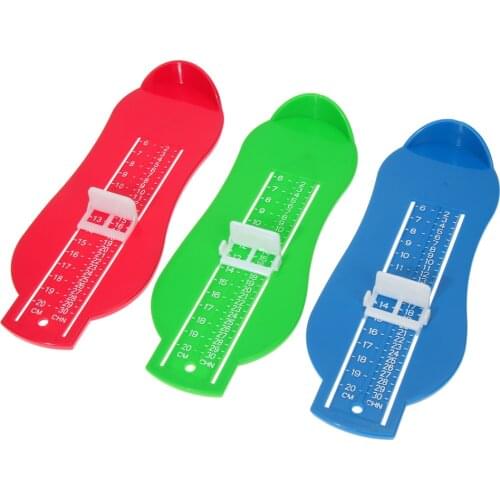 7 Colors Baby Foot Ruler Kids Foot Length Measuring device child shoes calculator for chikdren Infant Shoes Fittings Gauge Tools