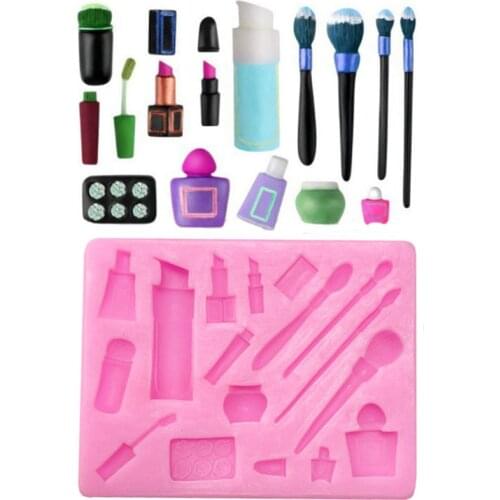 Aouke Lipstick Cosmetic Modeling Silicone Mold DIY Epoxy Resin Cake Baking Decoration Chocolate Mold Cosmetic Silicone Mold