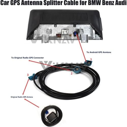 Car GPS Antenna Splitter Cable for BMW Benz Audi Android Screen bmw GPS Splitter Cable Car Navigation GPS Accessories