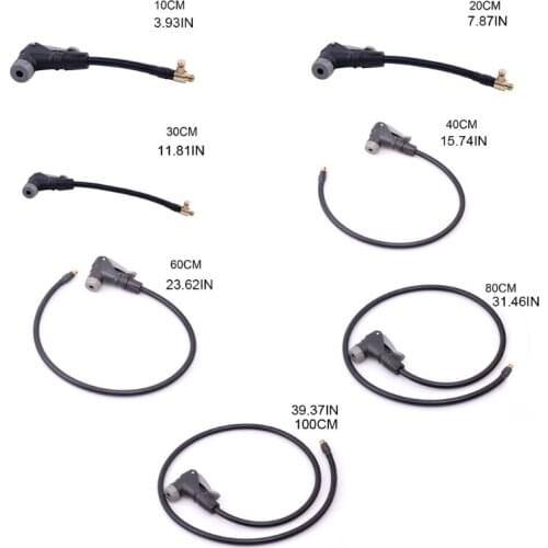 Car Air Rubber Hose Tire Inflator Hose Inflator Self-Locking Tube Rubber Pipe Lengthened Tire Inflator Hose