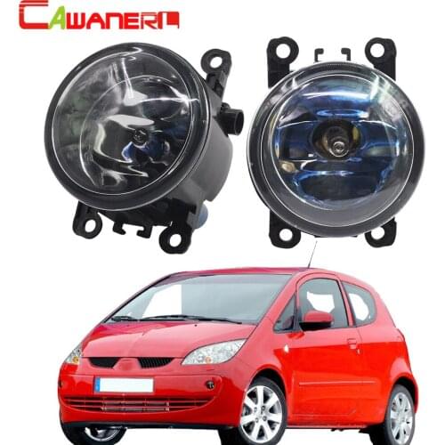 Cawanerl 2 X 100W Car Halogen Fog Light DRL Daytime Running Lamp 4300K 12V High Bright For Mitsubishi Colt Hatchback 2004-2012