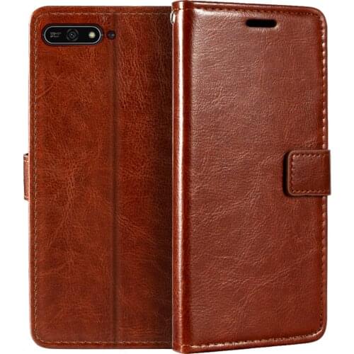 Case For Huawei Honor 7A 5.7" Wallet Premium Leather Magnetic Case Cover With Card Holder And Kickstand For Huawei Y6 2018 5.7"