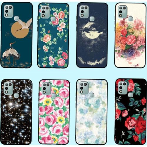 For Infinix Hot 10 Play Case Phone Cover Silicone Soft Cases for Infinix Hot 10 Play Case Black TPU Coque X688C X688B Cases bag