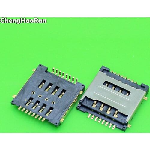ChengHaoRan 1-10pcs Dual 8P SIM card reader socket connector replacement for Huawei Y320 G7300 T00 Y325 y518 g600 g7300