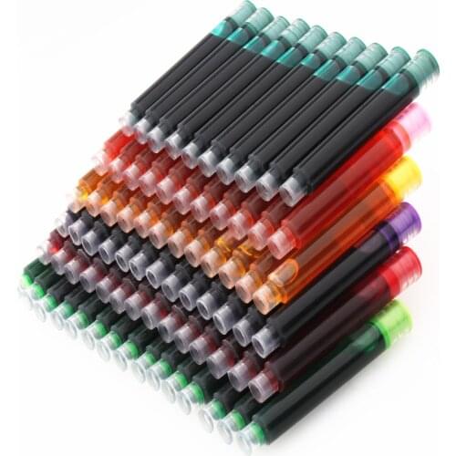 10pcs Color Ink Supplies fountain Pen ink Refill cartridge office school student stationery