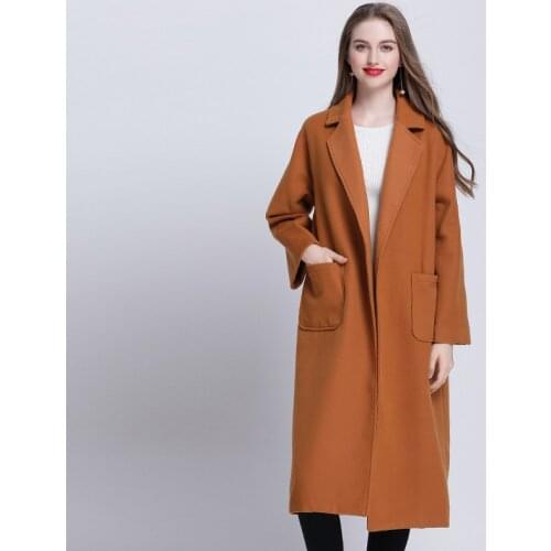 Plus Wool Long Women Size Woolen Jacket Feminine Coat Womens Clothing Winter Coats Chaquetas Invierno Mujer KJ446