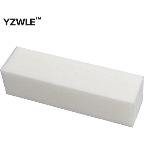 Hot Sale 2Pcs White Nail Art Buffer File Block Pedicure Manicure Buffing Sanding Polish + Free Shipping (NR-WS75)
