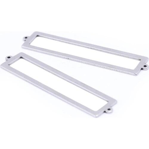 10pcs stainless steel 13x60mm rectangular frame earring pendant connector findings diy jewerly making accessories