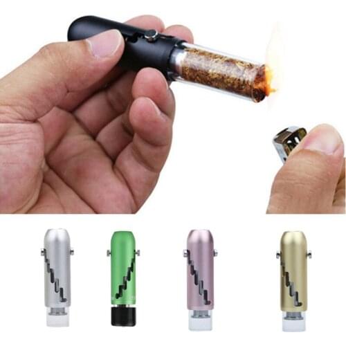 Creative Telescopic Pipe Portable Glass Metal Filter Smoking Pipes Dry-burning Tobacco Pipe Travel Weed Accessories Gift for Men