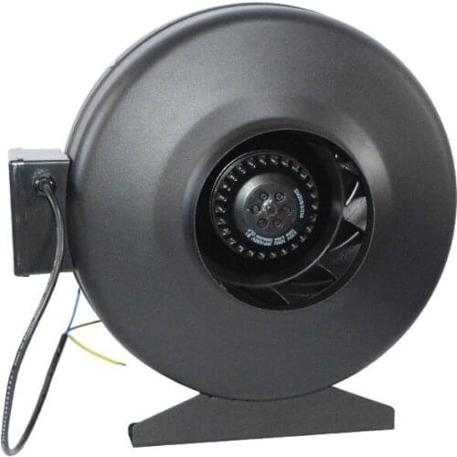 Round Pipeline Fan Low Noise Kitchen Restaurant Fume Fan Exhaust Box Mute Boost Energy Centrifugation Fan Smoke Extraction Tool