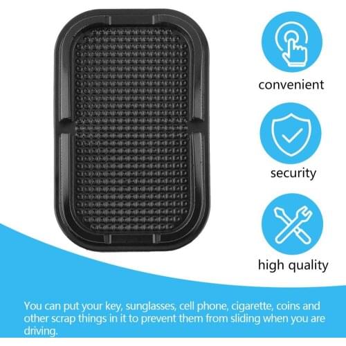 New Car Dashboard Windshield Sticky Pad Fancy Black Car Stylist Sticky Pad Mat Anti Non Slip Gadget Phone GPS Holder For Samsung
