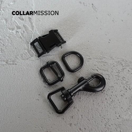 Metal buckle+adjust buckle+D ring+metal dog clasp/set) retailing 15mm for handmade dog Collar leash set harness diy accessories