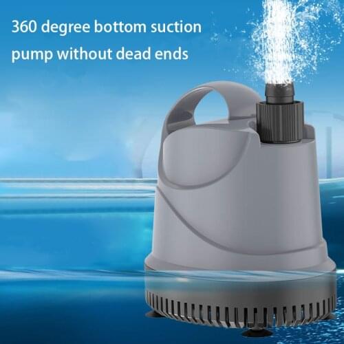 20/40/80W Multi-function Ultra-Quiet Submersible Water Fountain Pump Tortoise Filter Fish Pond Aquarium Water Pump Tank Fountain