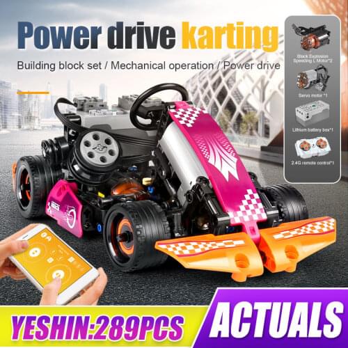 MOULD KING High-Tech City Speed Sports Model the Go-Kart Vehicle Building Blocks RC Car Bricks Toys for Boys Birthday Gifts