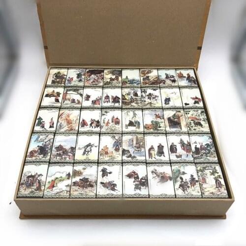 Set 120 PCS Match Boxes, Three Kingdoms ( San Guo ) Story Art Match Box for Collection, Creative Gift Match Box for Collect