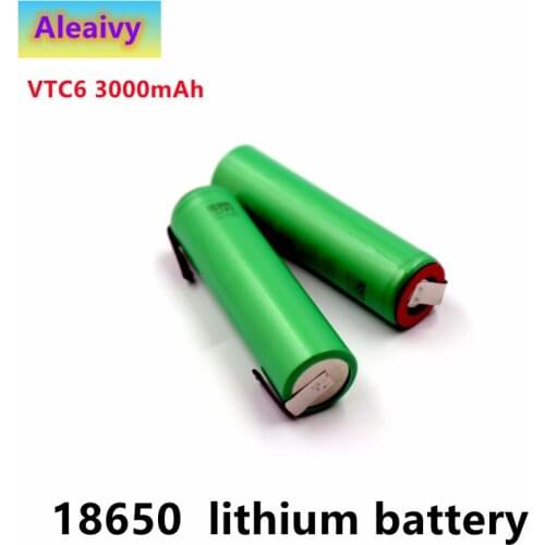 2021 New 18650 Battery 3.7V 3000mAh Li-ion 18650 rechargeable battery for US18650 VTC6 Electronic toys tools flashligh 2021 New