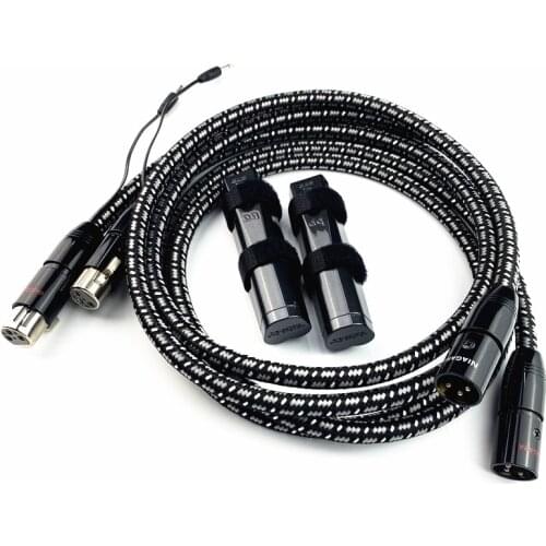New NIAGARA XLR Balanced Cable with 72V DBS for DIY Amplifier HiFi Audio Line DVD CD Player Home Theater