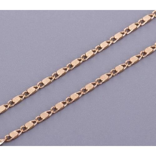 New Charm Chain Flat Chain Necklace Components Womens Accessories Womens Necklace Jewelry Components Jewelry