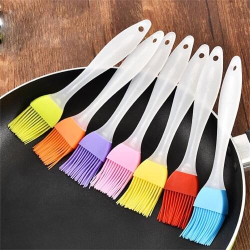 PP handle silicone BBQ barbecue brush Silicone Baking Tray Bread Chef Pastry Oil Butter Paint Brush Barbecue Brush 20pc/lot