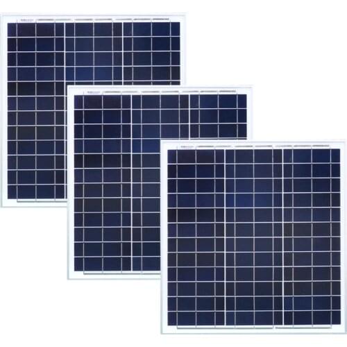 Rv Solar Panel 40w 18v 3 Pcs Solar Energy Plates 120w Portable Solar Charger Waterproof Car Caravan Camp Motorhomes Hiking